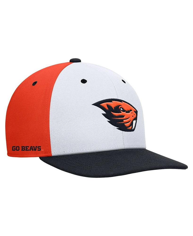 Nike Men's White/Orange Oregon State Beavers Pro Performance Snapback Hat