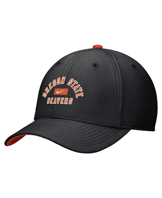 Nike Men's Black Oregon State Beavers Rise Flex Hat