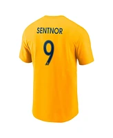 Nike Men's Ally Sentnor Gold Utah Royals Core Crew Neck T-Shirt
