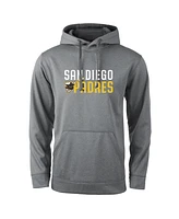 Dunbrooke Men's Heather Gray San Diego Padres Champion Pullover Hoodie