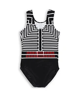 Gk Elite Big Boys and Girls Black Ohio State Buckeyes Replica Leotard