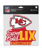 Wincraft Kansas City Chiefs 2024 Afc Champions 8" x 8" Perfect Cut Decal