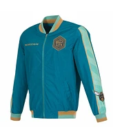 Jh Design Men's Turquoise Charlotte Hornets 2023/24 City Edition Full-Zip Bomber Jacket