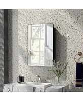 Multi-Functional Bathroom Mirror Cabinet with Adjustable Shelves