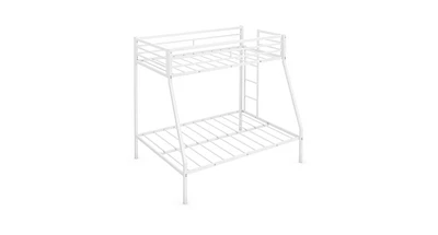 Bunk Bed with Built-In Safety Rail and Ladder for Kids, Perfect for Small Bedrooms