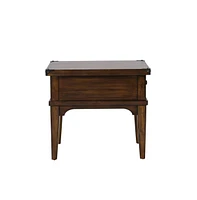 Aspen Skies End Table in Russet Brown