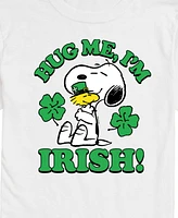 Airwaves Men's Peanuts St Patrick's Day Hug Me I'm Irish Short Sleeve T-Shirt