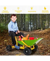 Kids Ride-On Sand Dumper with 4 Wheels Durable and Fun Toy for Outdoor Play