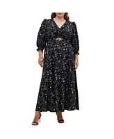 Plus Jolene Print Maxi Dress