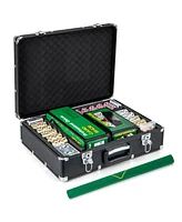 600-Piece Poker Chip Set with 14 Gram Claytec Chips and Carrying Case Premium Poker Set for Home Games