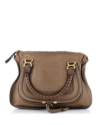 Pre-Owned Chloe Large Marcie Satchel Leather