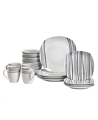 Tabletops Unlimited Justin 16-Pc. Dinnerware Set, Service for 4