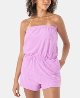 Roxy Juniors' Special Feeling Strapless Romper Swim Cover-Up