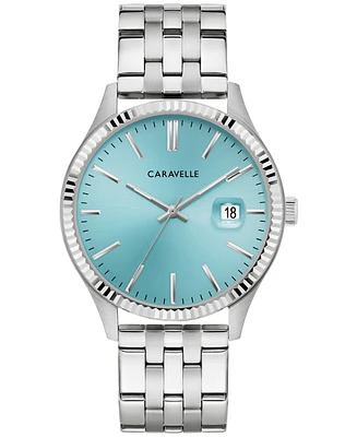 Caravelle Men's Classic Stainless Steel Bracelet Watch 41mm
