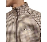 Ben Sherman Men's Regular-Fit Houndstooth Check Full-Zip Track Jacket
