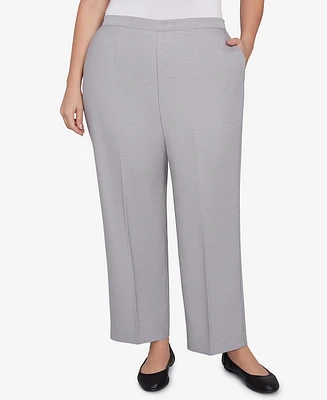 Alfred Dunner Plus Estate of Mind Pull-On Average Length Pants