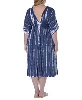 Ravyia Plus Tie-Dyed Cover-Up Dress