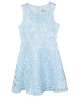 Rare Editions Big Girls Embroidered Mesh Social Dress