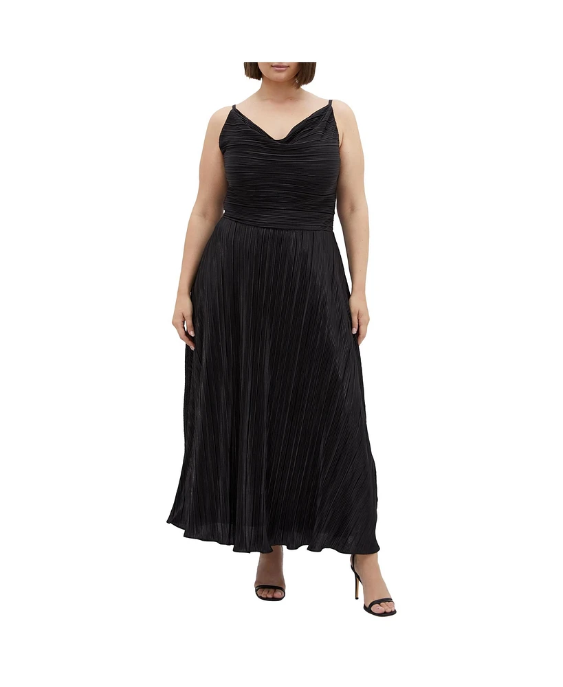 Plus Kamila Cowl Neck Dress