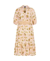 City Chic Plus Anna Tropics Dress