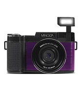 Minolta MND30 30MP 2.7K Qhd 3.0" Lcd Screen Digital Camera, Purple