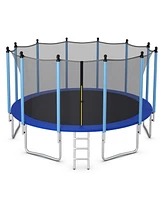 Outdoor Trampoline with Safety Closure Net