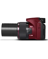 Minolta MN67Z 20MP Full Hd Wi-Fi Bridge Camera with 67x Optical Zoom, Red