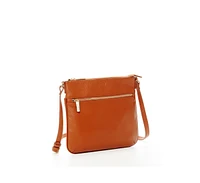 Susu Brown Leather Crossbody Bag