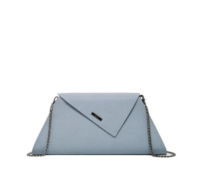 Susu The Angelica Faded Denim Leather Clutch