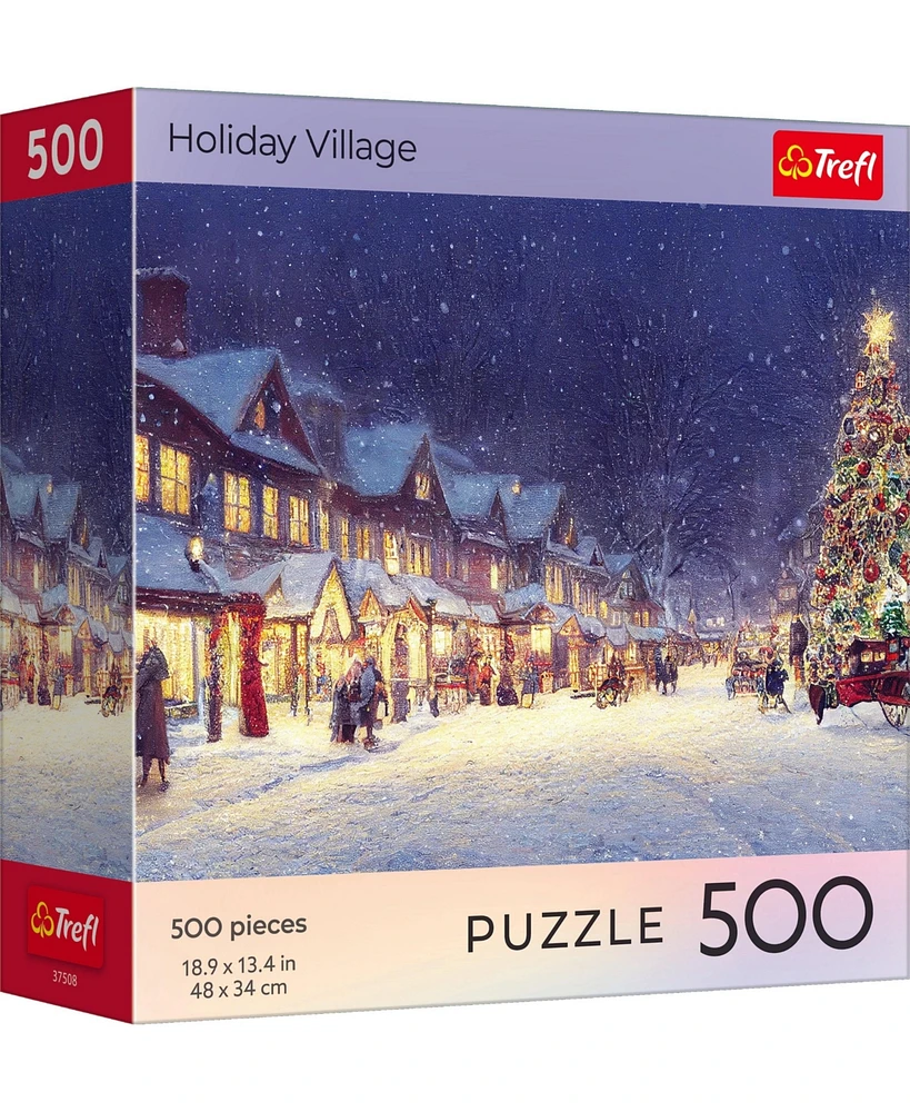 Trefl Red 500 Piece Puzzle - Holiday Village