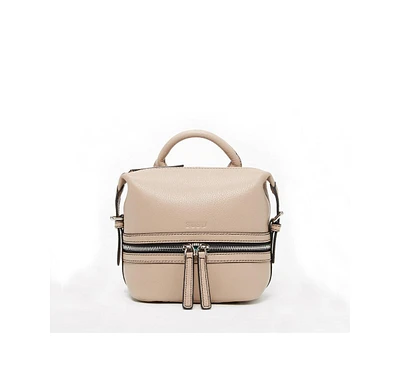 Susu The Ashley Leather Backpack Purse Beige