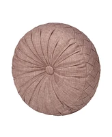 J Queen New York Santa Rosa Tufted Decorative Pillow, 15" Round