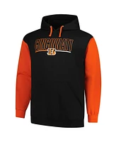 Fanatics Men's Black Cincinnati Bengals Big Tall Outline Pullover Hoodie