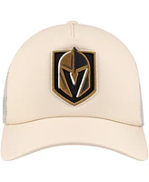 Mitchell & Ness Men's Cream Vegas Golden Knights Foam Front Trucker Adjustable Hat