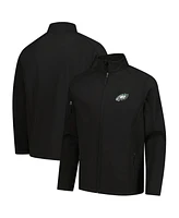 Dunbrooke Men's Black Philadelphia Eagles Sonoma Softshell Full-Zip Jacket