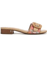 Sam and Libby Women's Kandie Buckle Block Heel Slide Sandals