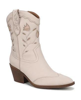 Sam and Libby Women's Flash Block Heel Western Booties