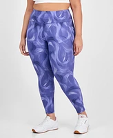 Id Ideology Plus Printed Compression Leggings, Exclusively at Macy's