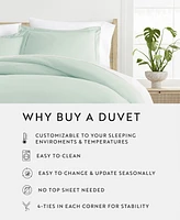 ienjoy Home Double Brushed Solid Duvet Cover Set