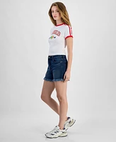 Celebrity Pink Juniors' Festival High-Rise Fringe-Trim Shorts