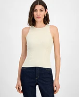 I.n.c. International Concepts Women's Sleeveless Ribbed Knit Top, Exclusively at Macy's