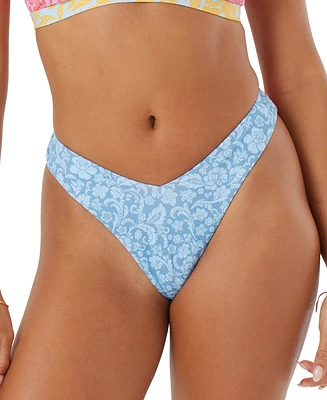 Roxy Juniors' Tapestry Patchwork Skimpy Bikini Bottoms