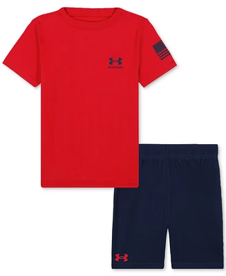 Under Armour Toddler Boys & Little Logo Shirt Shorts Set