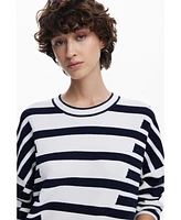 Desigual Women's Striped jacquard sweater