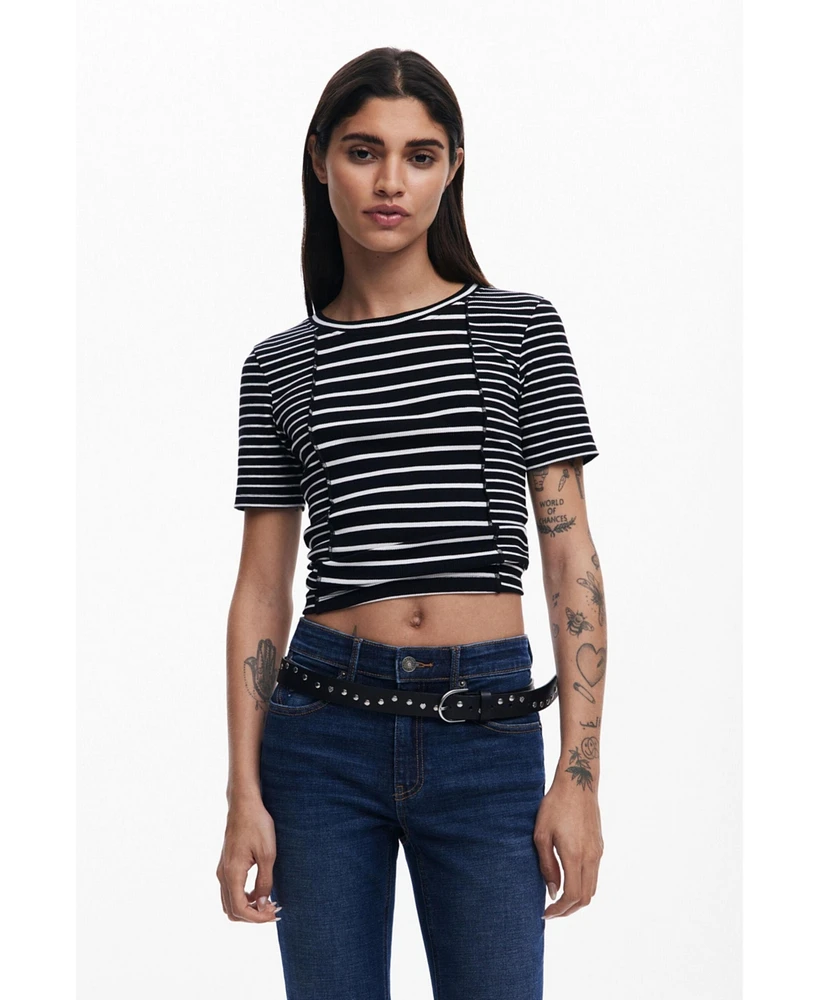 Desigual Women's Striped short-sleeve T-shirt