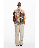 Desigual Men's Ethnic print sweater