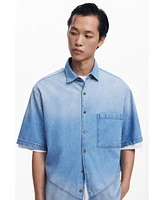 Desigual Men's Denim shirt with stitching
