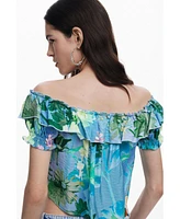 Desigual Women's Ruffle blouse