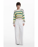 Desigual Women's Colorful striped sweater