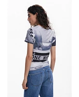 Desigual Women's Signal print T-shirt